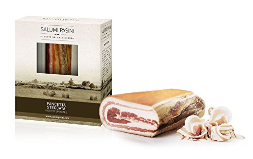 Pancetta Steccata Salumi Pasini® | Haus-Speck | Italienisches Schweinefleisch | Nach Familientradition in Holz geformt | 1.25 Kg