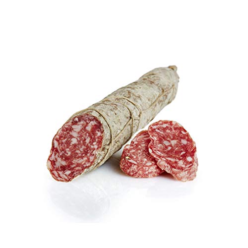 Salame Felino Italienische Salami 900gr. Ca. Salumi Pasini® | Italienisches Schweinefleisch gereift in Naturdarm | Italienische Salami am Stück