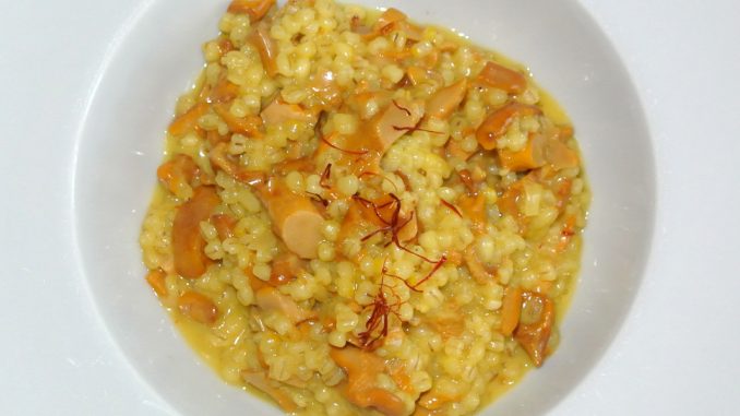 Orzotto Funghi galetti e Zafferano - goodstuff AlpeAdria