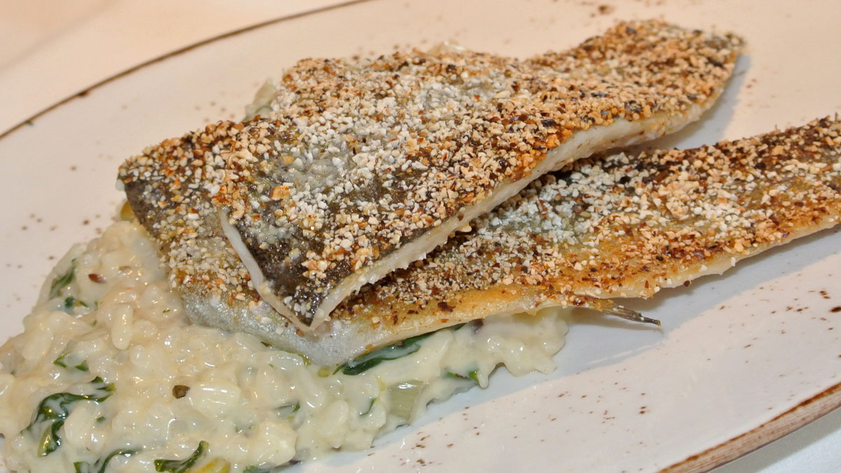 Forellenfilets mit Mangold-Risotto - goodstuff AlpeAdria