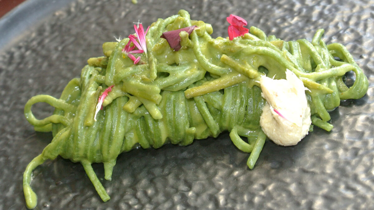 Brennesselspaghetti in Wildspargelsauce - goodstuff AlpeAdria