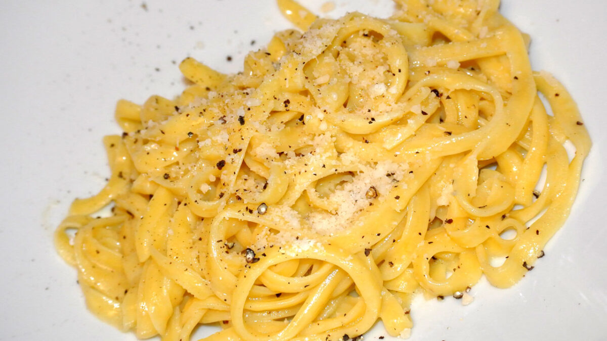Tagliolini Cacio e Pepe - goodstuff AlpeAdria