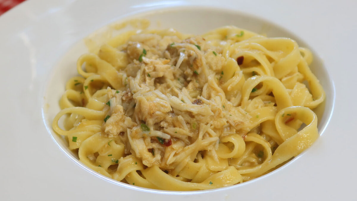 Tagliatelle alla Granseola - goodstuff AlpeAdria
