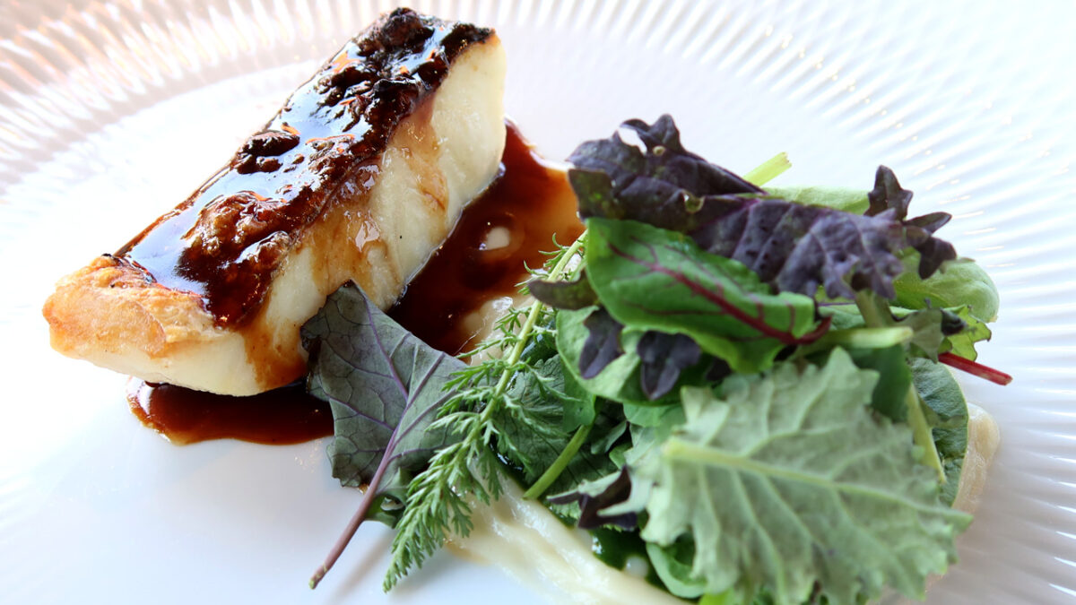 Branzino mit Topinambur - goodstuff AlpeAdria