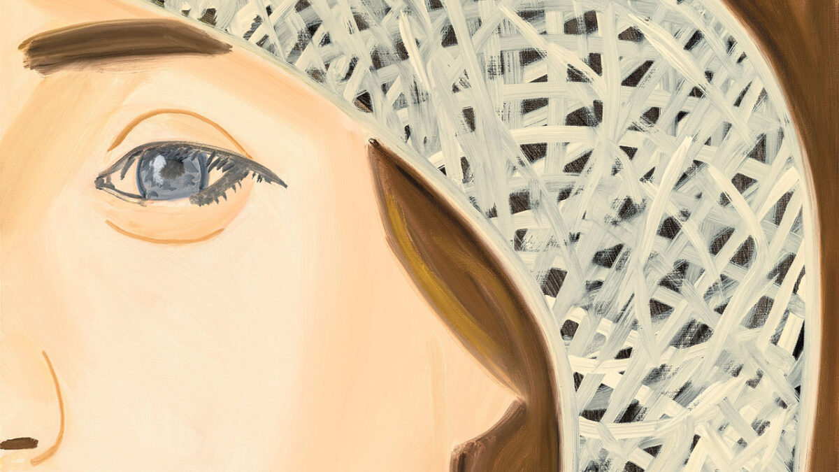 Alex Katz, Straw Hat 1, farbiger Pigmentdruck 2022 - © Bildrecht, Wien 2026