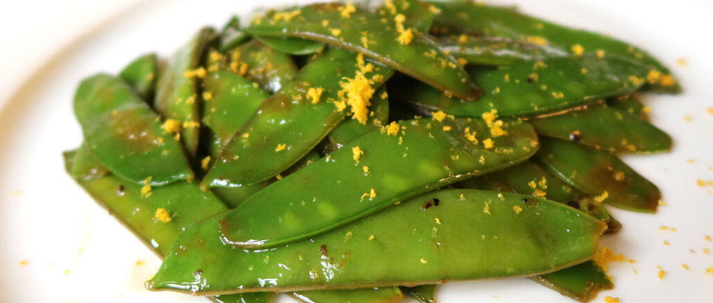 Zuckererbsen in Zitronenbutter - goodstuff AlpeAdria