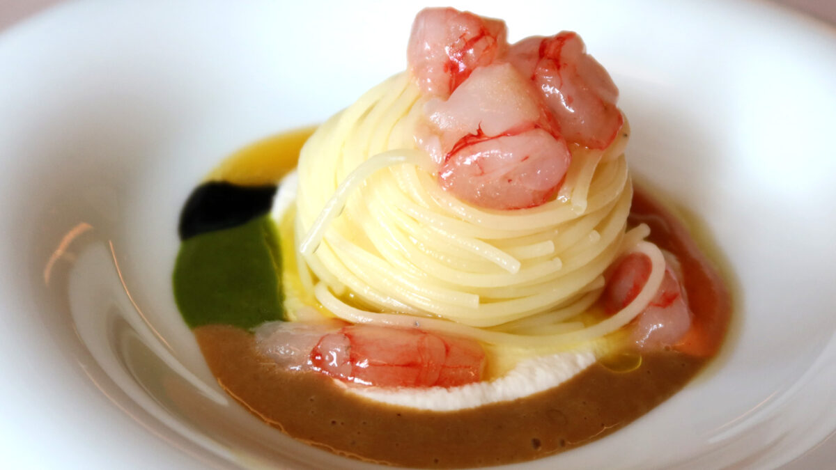 Capelli d'Angelo con Gamberi di Mazara - goodstuff AlpeAdria