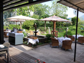 Im Garten, Restaurant im Hubertushof in Velden - goodstuff AlpeAdria